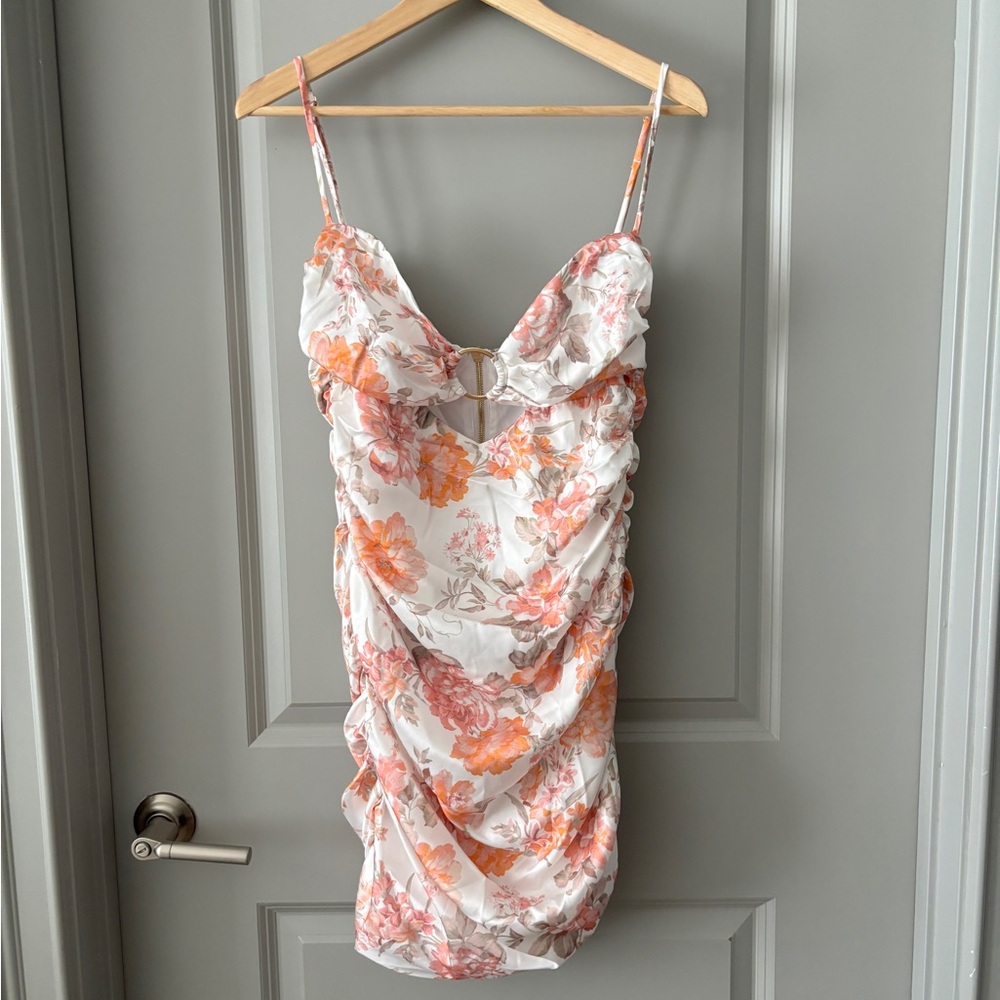 NWT Revolve Nookie Floral Dress with Ring Accent